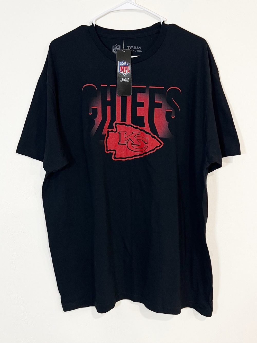 Kansas City KC Chiefs NFL T-Shirt NWT Black Size XL Football